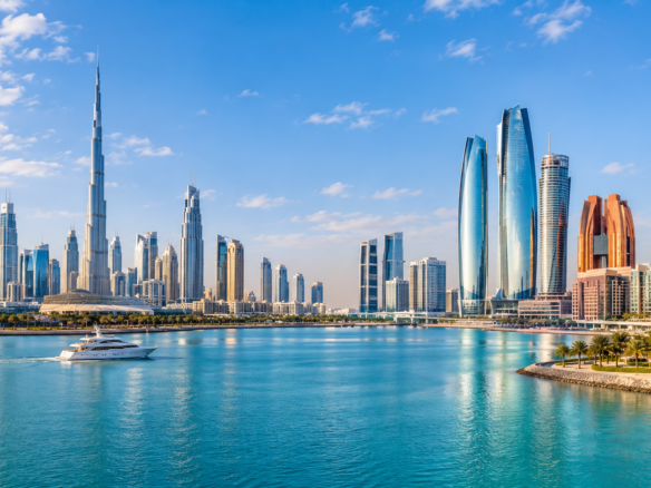 Abu Dhabi and Dubai skylines compared for property investment in 2026.