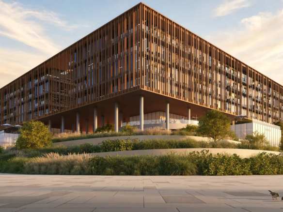 The Yards Plaza commercial building architecture in Dubailand