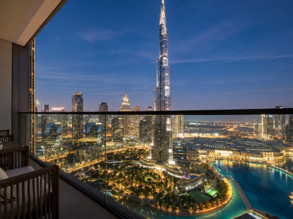 Short-term vs long-term rentals in Dubai – balcony with a view of Burj Al Arab