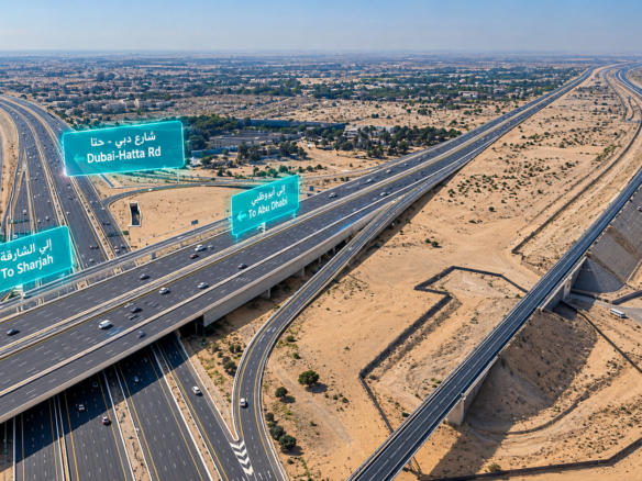 Dubai's new 80km road and highway infrastructure