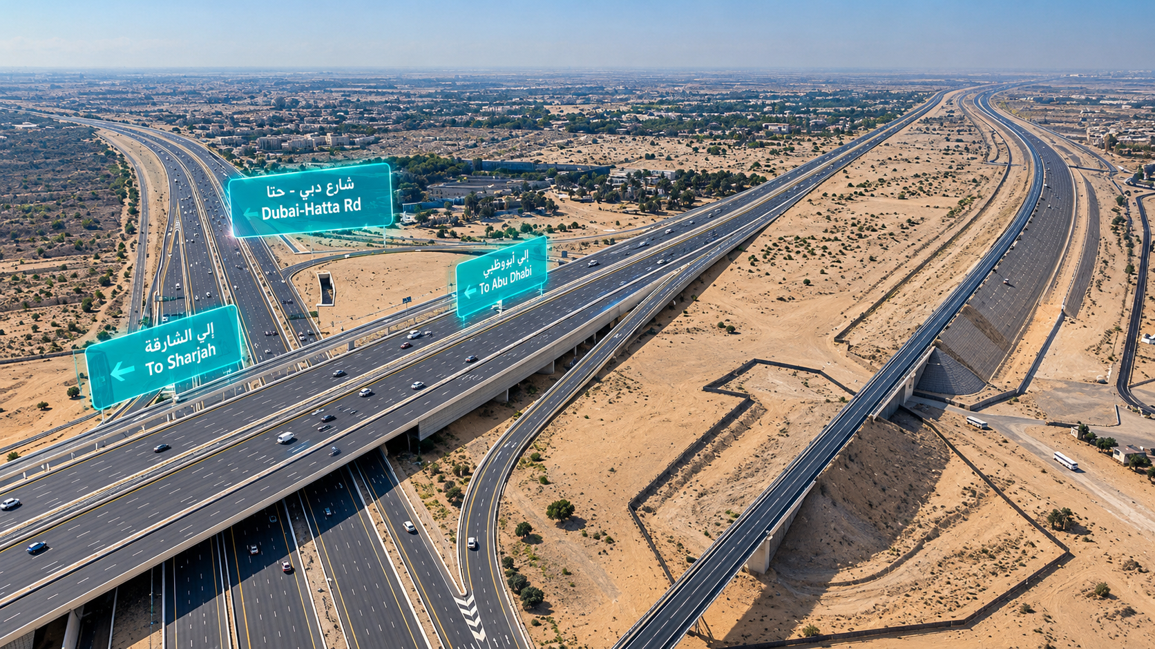 Dubai's new 80km road and highway infrastructure